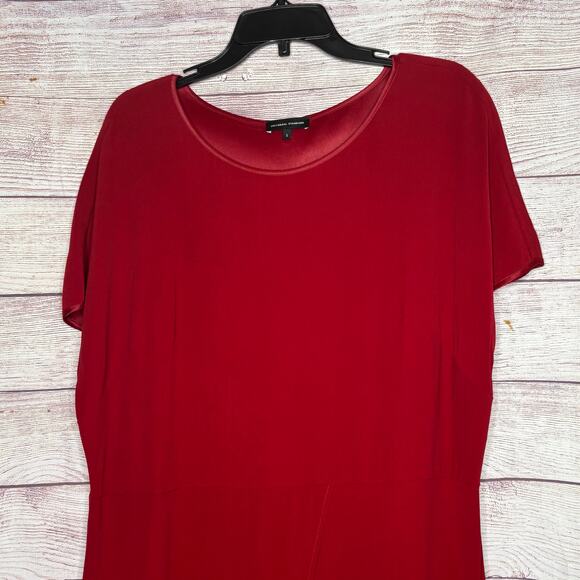 Universal Standard Adda Short Sleeve Luxe Long Tunic Scoop Neckline Dress Size S - Picture 3 of 15